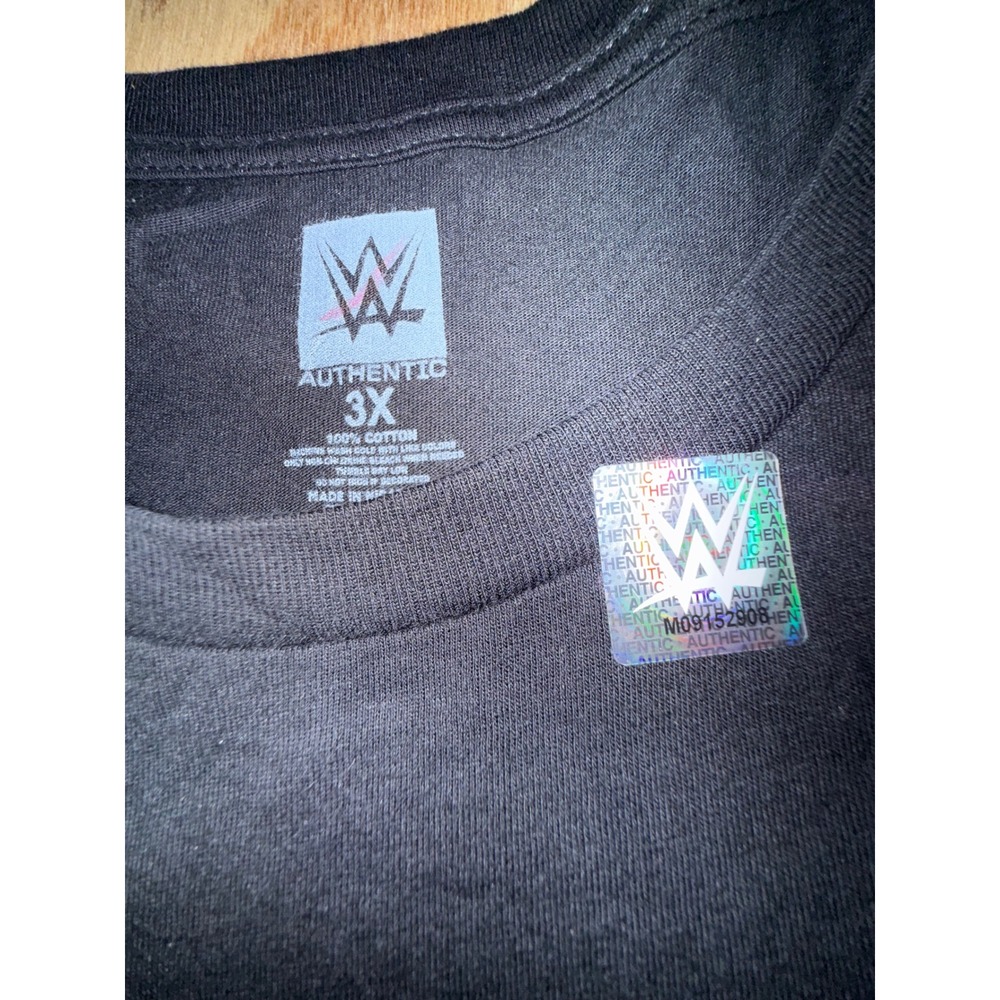 WWE Authentic The Bloodline Roman Reigns Graphic T-Shirt Black 3XL 100% Cotton - Picture 4 of 7
